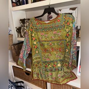 John Mark Multicolor Embroidered Top